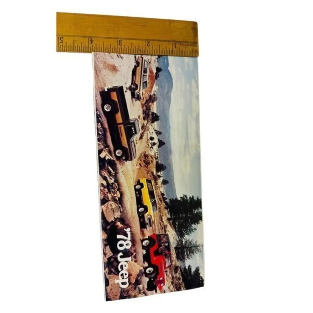 1978 JEEP Color Sales Brochure Booklet Folded‎ Information Phamplet Model List